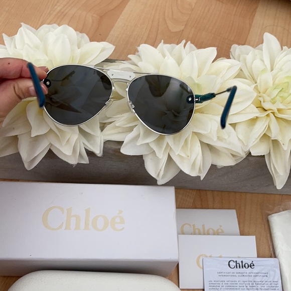Chloe aviator sunglasses main image 8